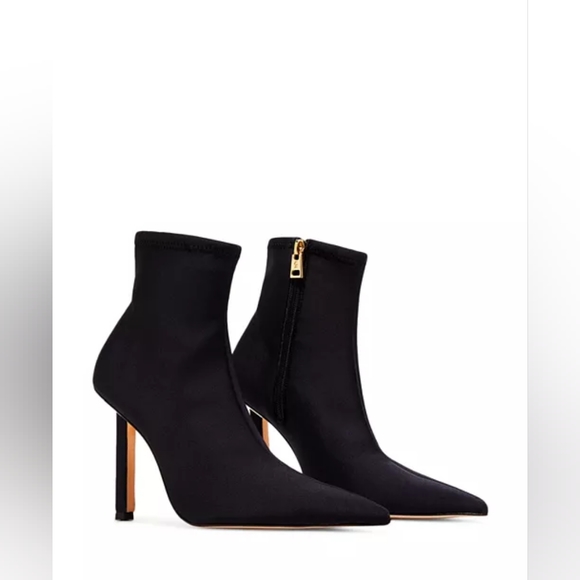 Good American Shoes - Good American Ankle Shine Neoprene Booties Size 6.5